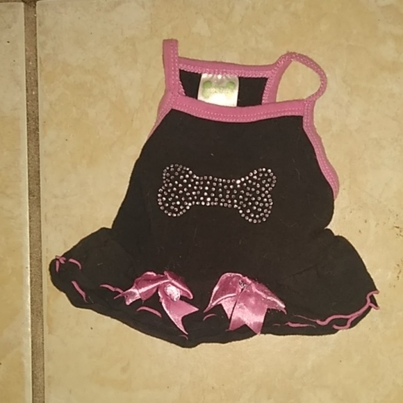 Wag-a-Tude XXSmall Dog Tank Top Ruffle Bow - Picture 1 of 4
